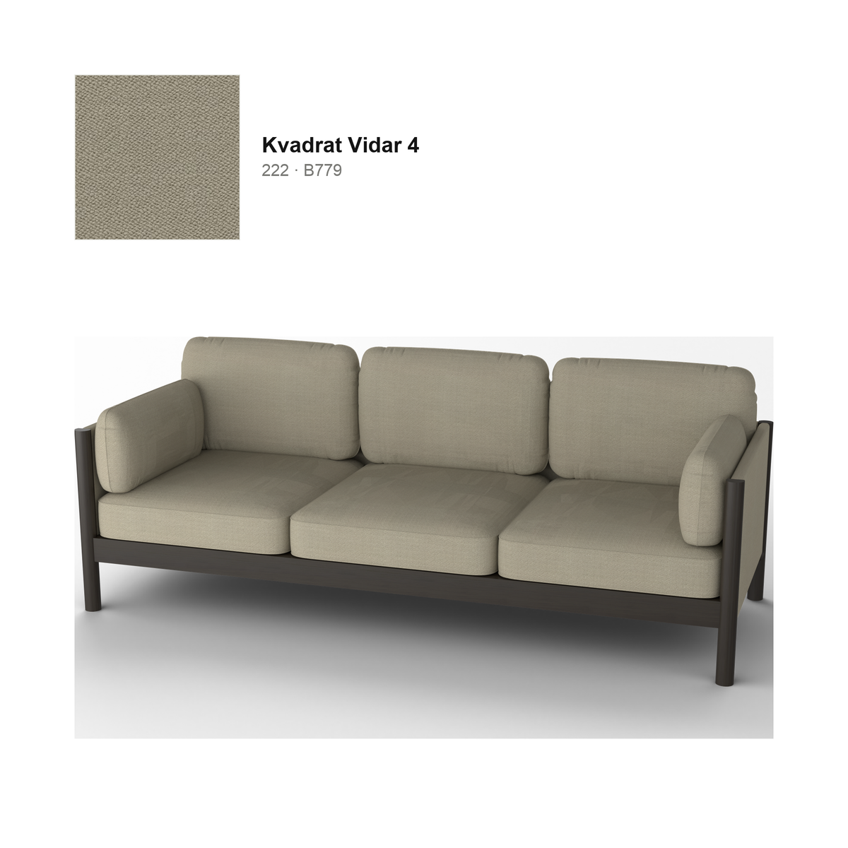 Castor Lobby Sofa Plus 3-Seater — Karimoku New Standard