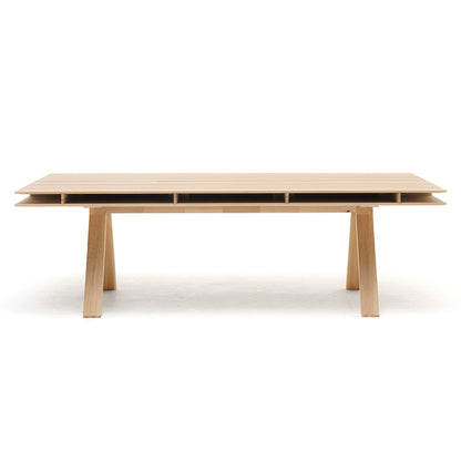 Bureau Spectrum DT 240 en chêne finition Pure Oak, Geckeler Michels pour Karimoku New Standard — vue studio n°5 | Antifer