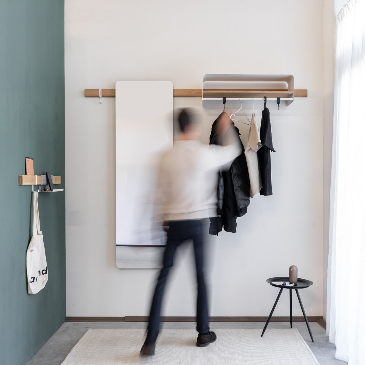 Le Vestibule Variand E12 wall coat rack range — all available finishes — Variand design | Antifer