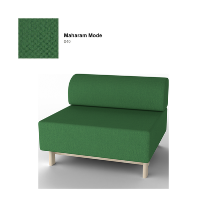 Elephant Sofa 1 plaza Bench — Karimoku New Standard – Castaño natural, Maharam Mode Merit, Mode 040