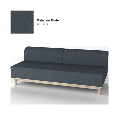 Elephant Sofa 3 plazas Bench — Karimoku New Standard – Castaño natural, Maharam Mode Merit, Mode 004
