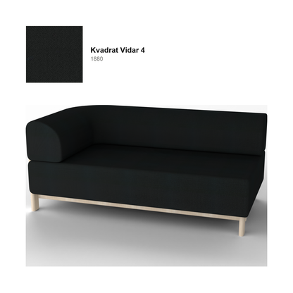 Elephant Sofa 2-seater corner right — Karimoku New Standard – Natural chestnut, Kvadrat Vidar 4, 1880