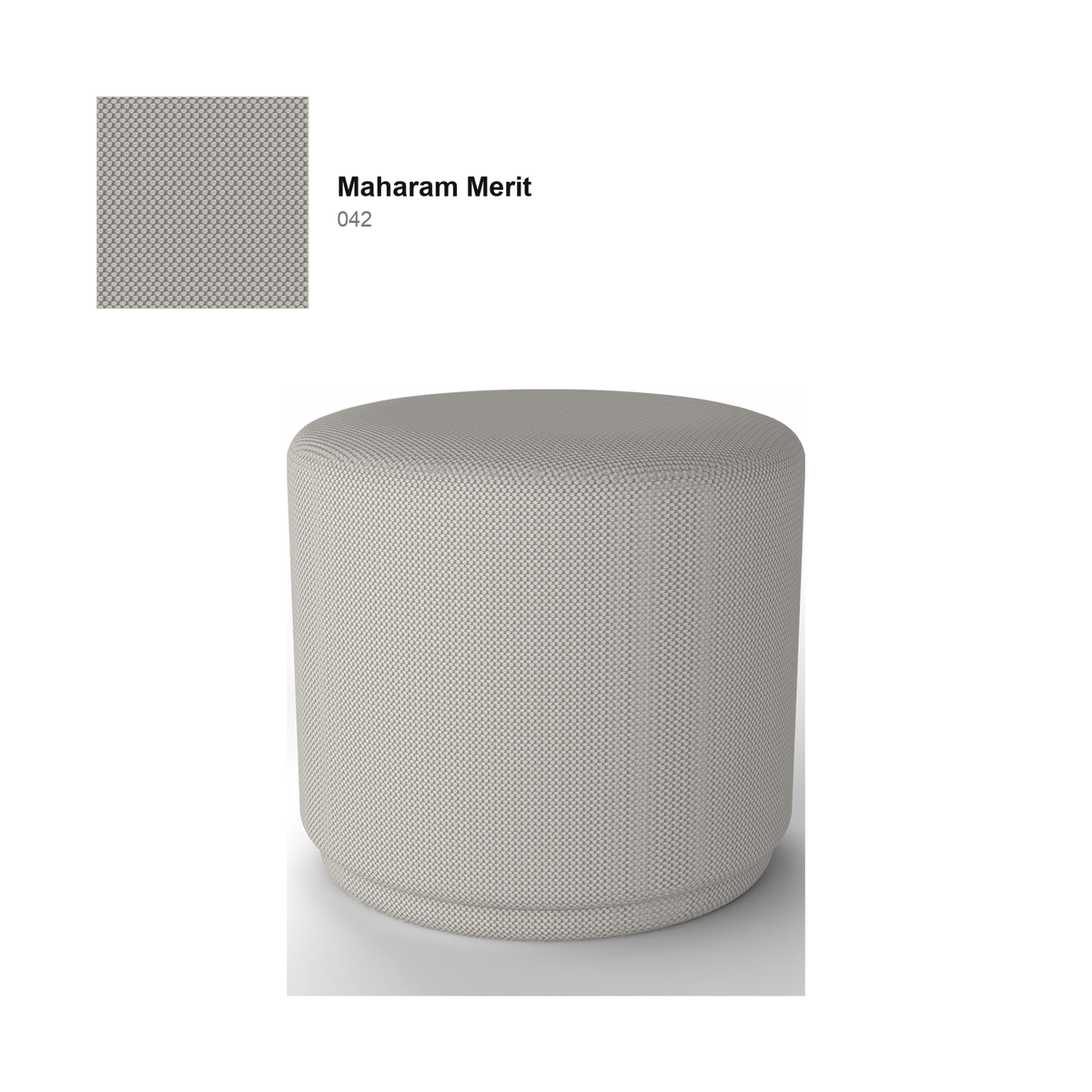 Elephant Pouf Lounge — Karimoku New Standard – Maharam Mode Merit, Merit 042