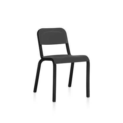 Chaise Emeco 1951 noir lave, cadre noir thermolaqué