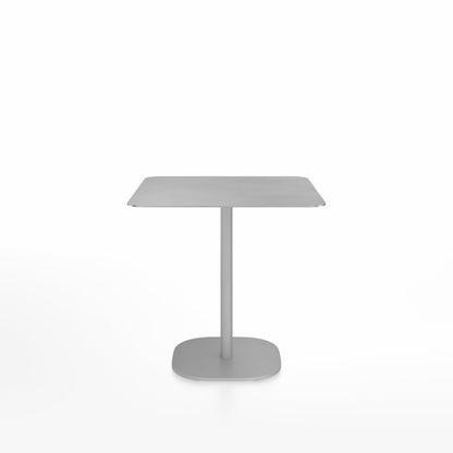 Table café Emeco 2 Inch base plate, plateau aluminium brossé