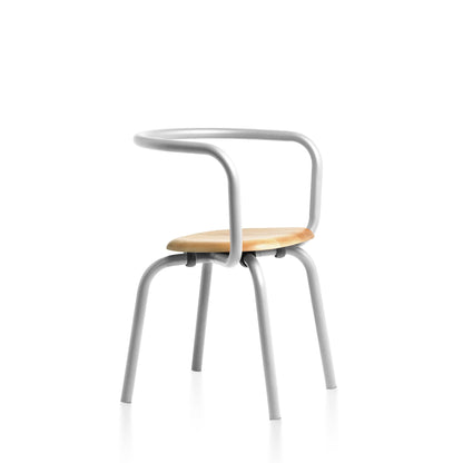 Chaise Emeco Parrish, cadre clair, assise érable