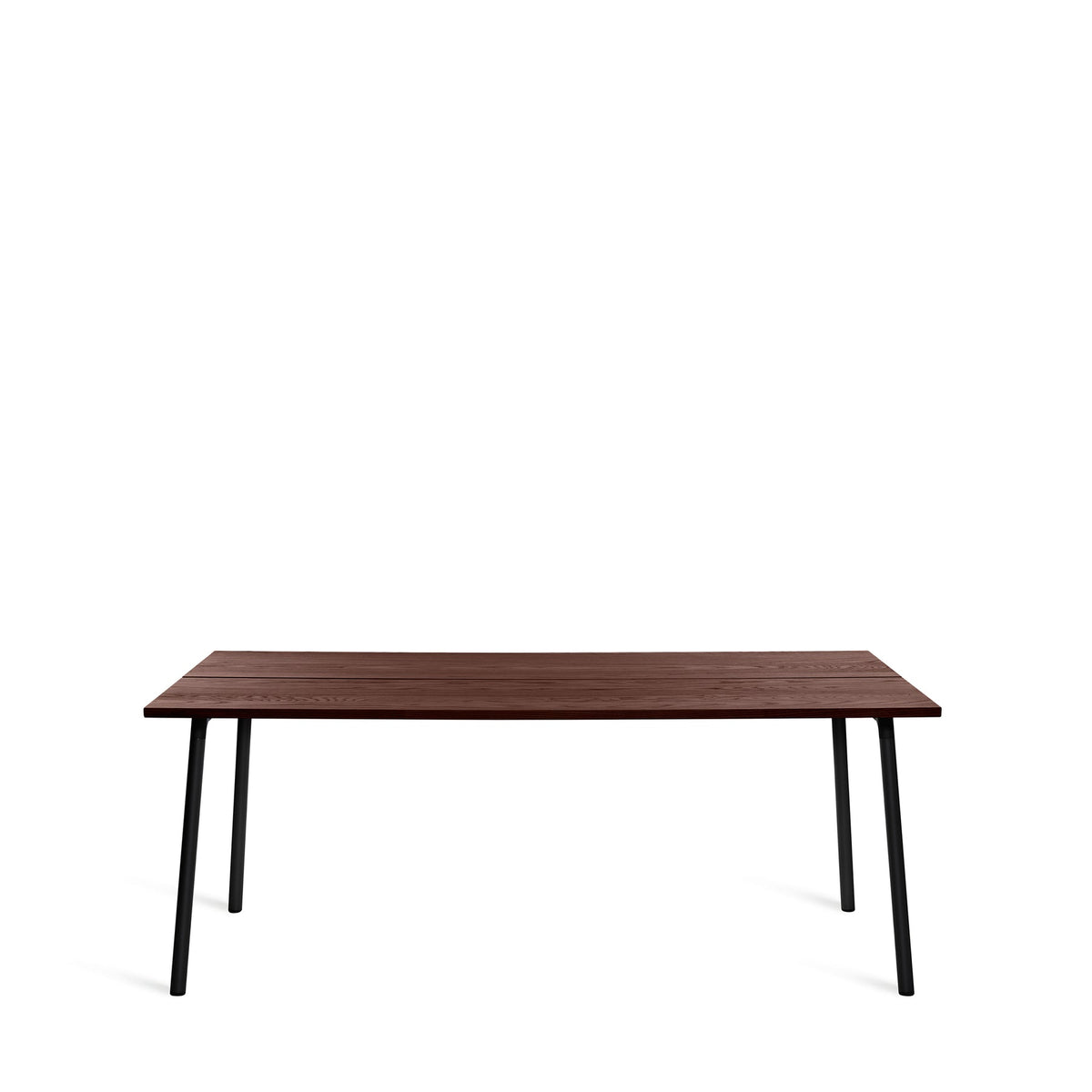Table Emeco Run 183cm — Noyer, cadre noir