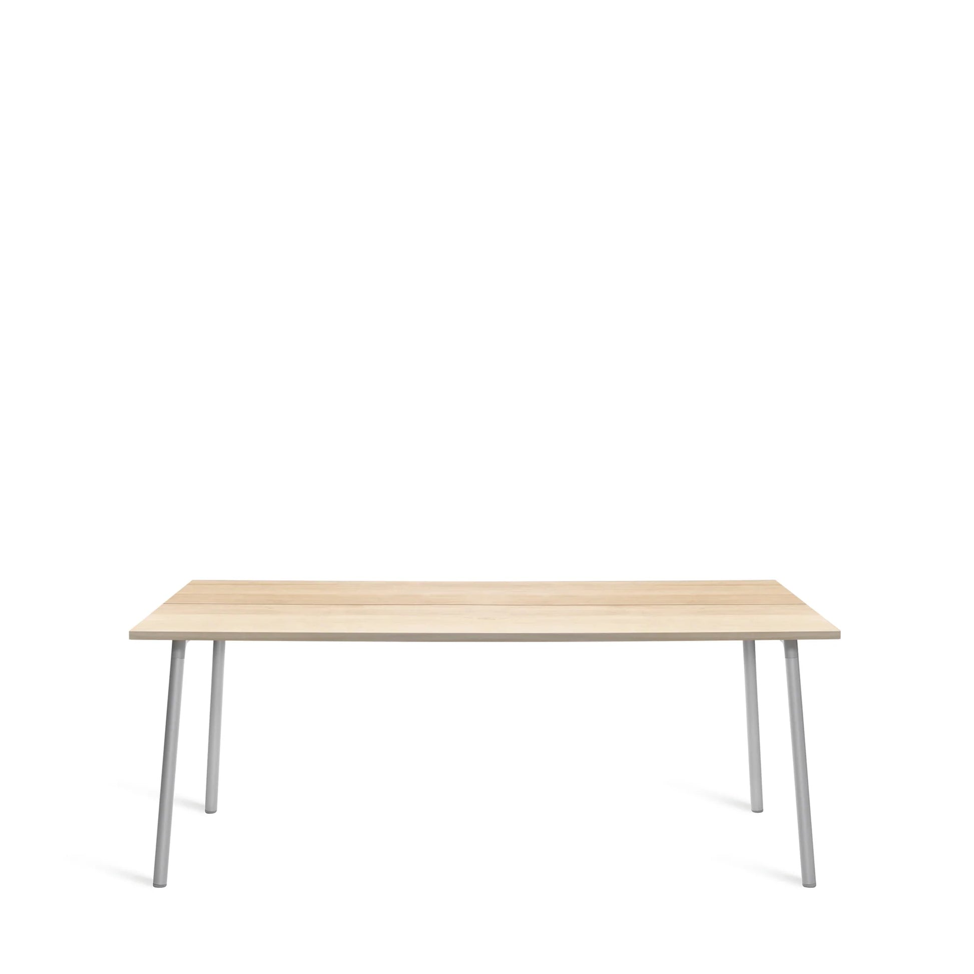 Table Run Emeco tabletop frêne naturel legs aluminum anodisé — catalog view — design Sam Hecht & Kim Colin | Antifer