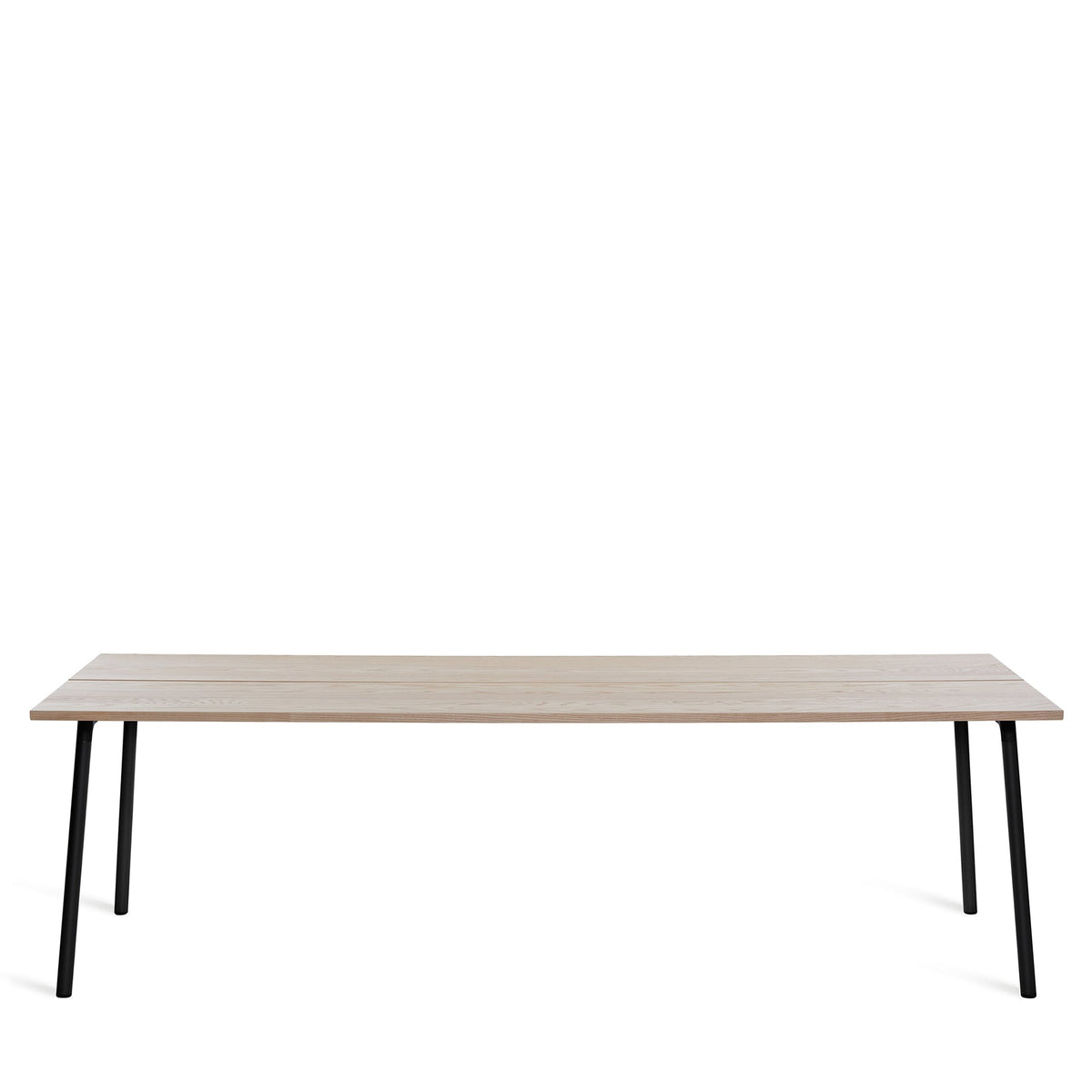 Table Emeco Run 244cm — Frêne, cadre noir