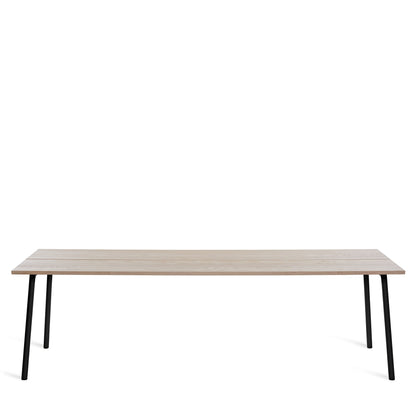 Table Emeco Run 244cm — Frêne, cadre noir