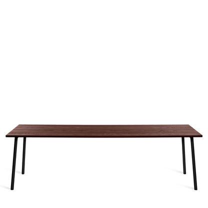 Table Emeco Run 244cm — Noyer, cadre noir