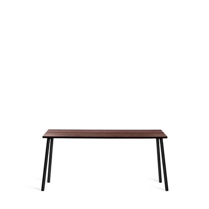 Run Side Table 168cm — Noyer, cadre noir