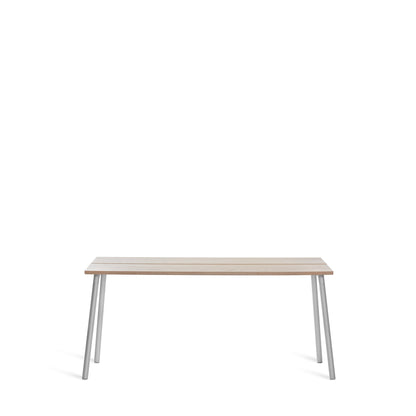 Run Side Table 168cm — Frêne, cadre aluminium