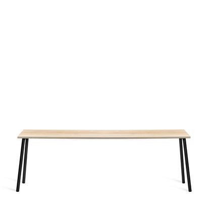 Run Side Table 229cm — Accoya, cadre noir