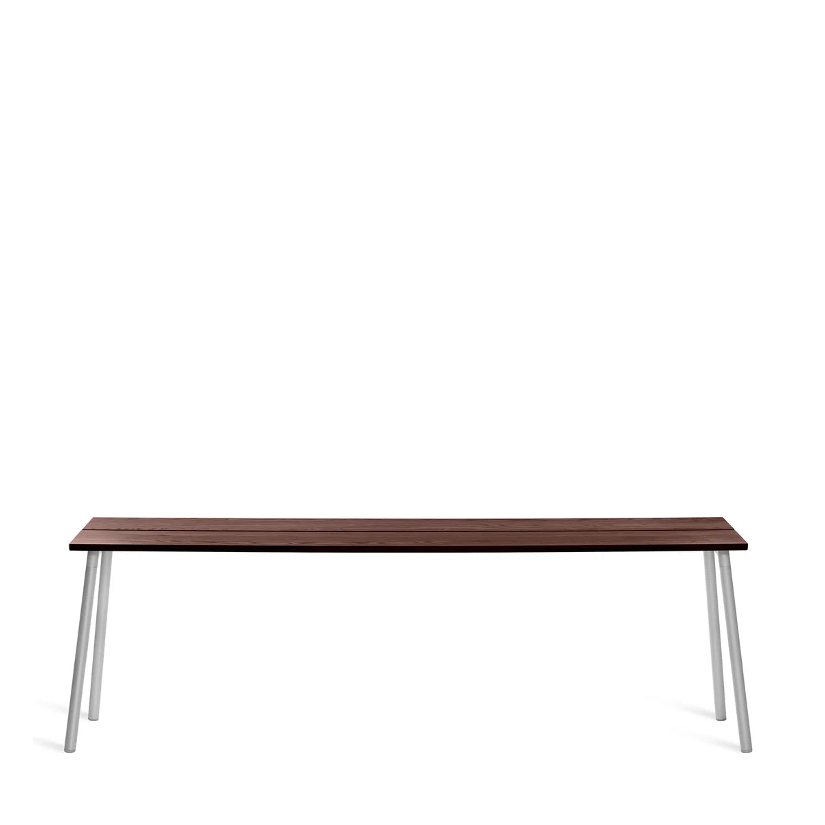 Table bureau Run Emeco design Sam Hecht & Kim Colin plateau longueur 229 cm . Noyer