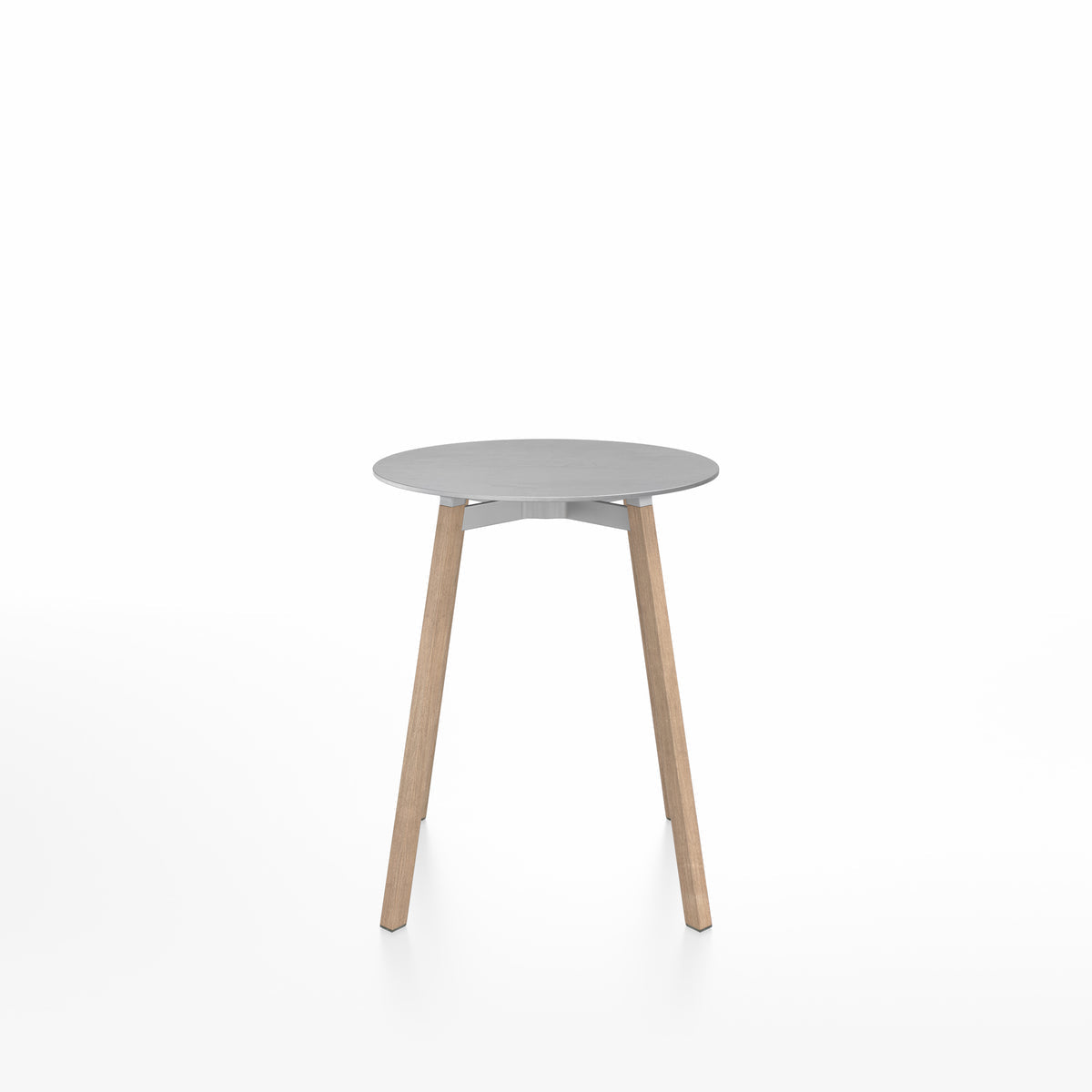 Table SU Café ronde piètement chêne massif, Emeco