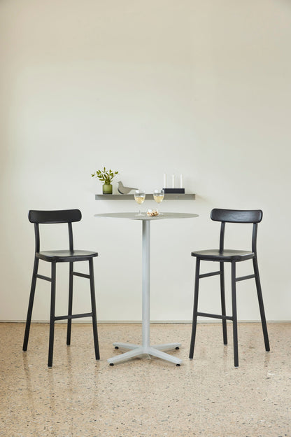 Table haute 2 Inch base étoile Emeco, hauteur bar, tabourets Utility | Antifer