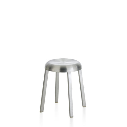 Tabouret Za 47,5 cm, aluminium brossé à la main — Emeco | Antifer