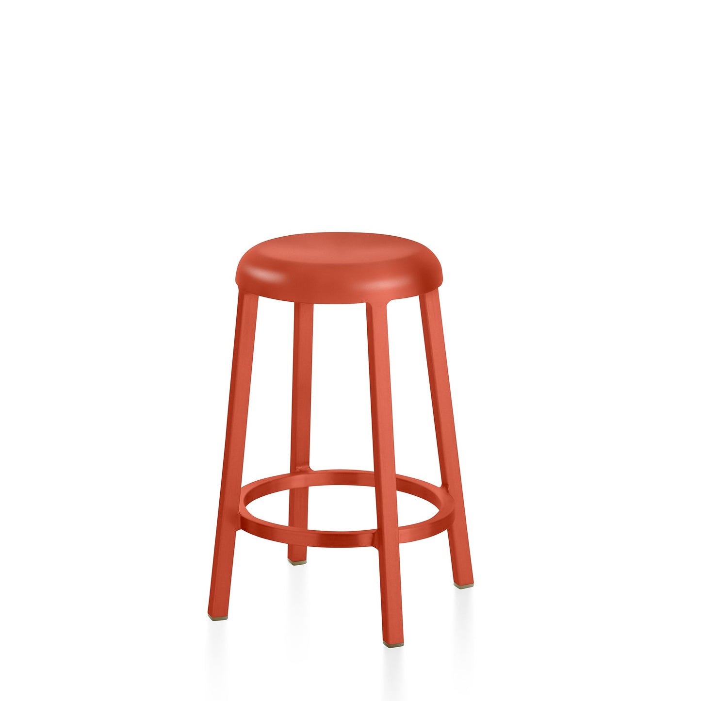 Tabouret Za comptoir 63,5 cm, orange corail — Emeco | Antifer