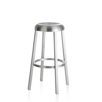 Tabouret Za bar 76 cm, aluminium brossé à la main — Emeco | Antifer
