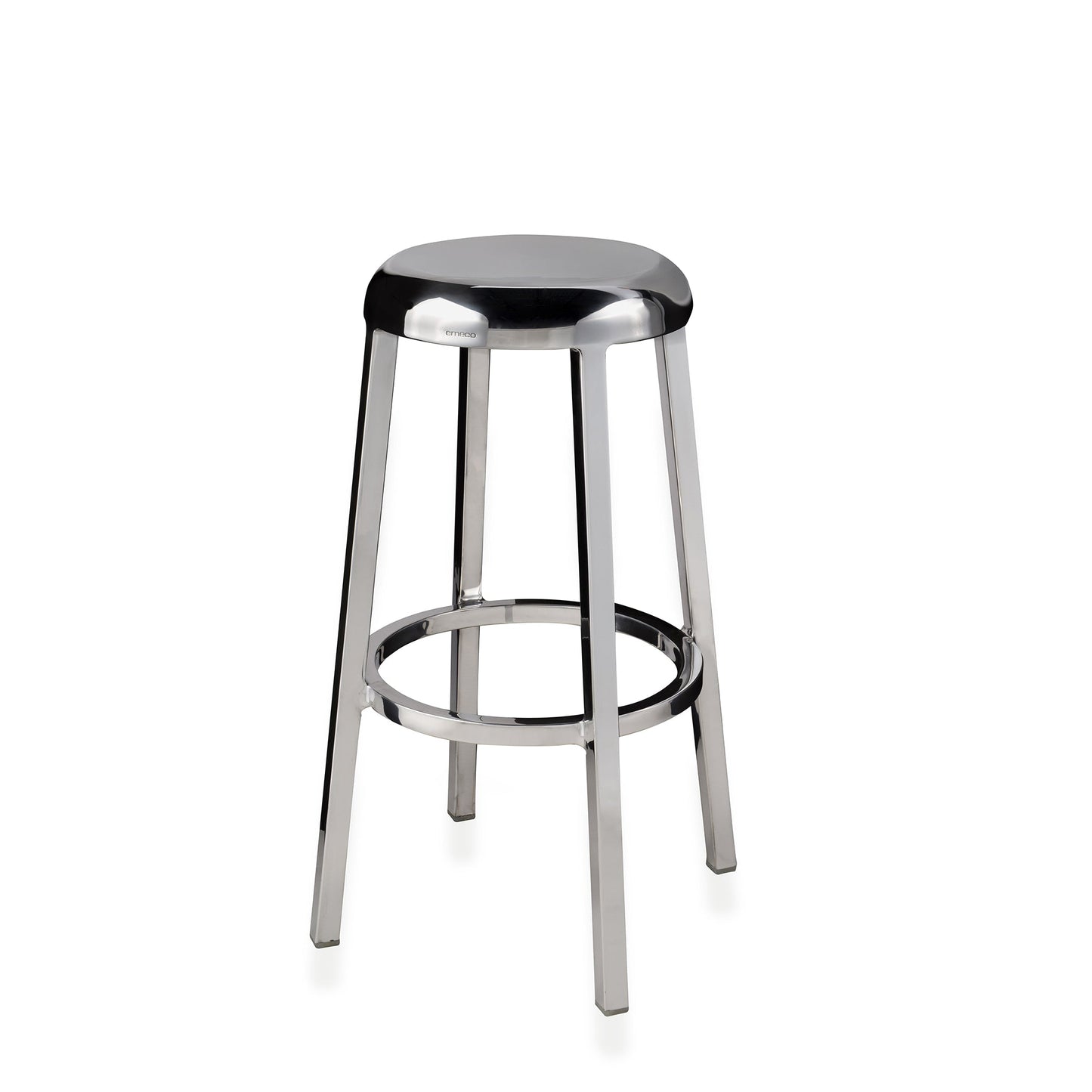 Tabouret Za bar 76 cm, aluminium poli à la main — Emeco | Antifer