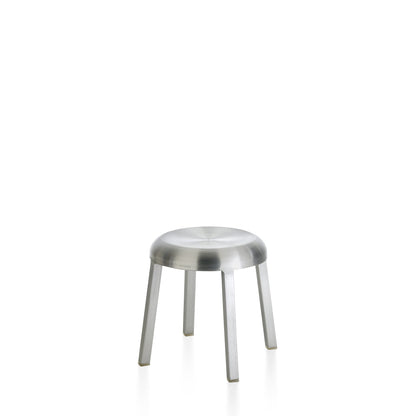Tabouret Za Mini 35 cm, aluminium brossé à la main — Emeco | Antifer