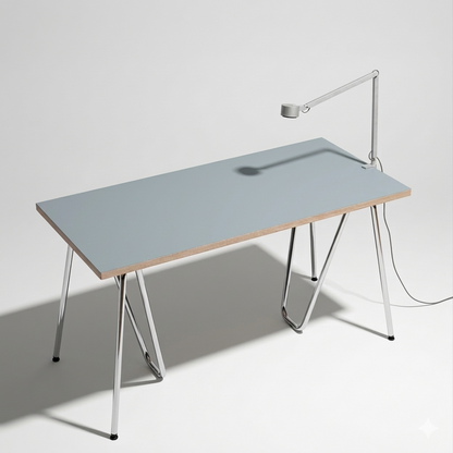 Tabletop linoleum Blue Haze 140 cm — linoleum Modulor made to measure, color blue haze | Antifer