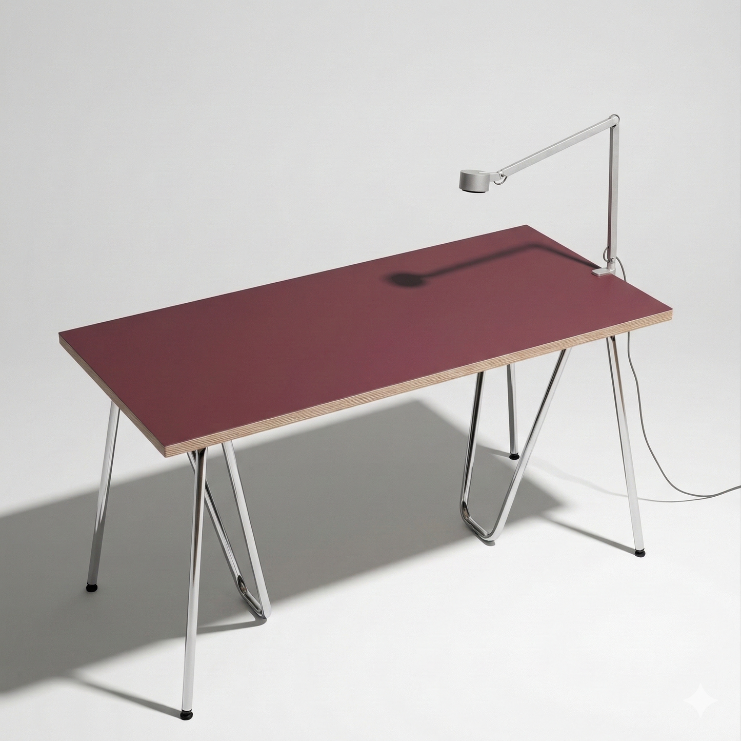 Tabletop linoleum Burgundy 140 cm — linoleum Modulor made to measure, color burgundy | Antifer