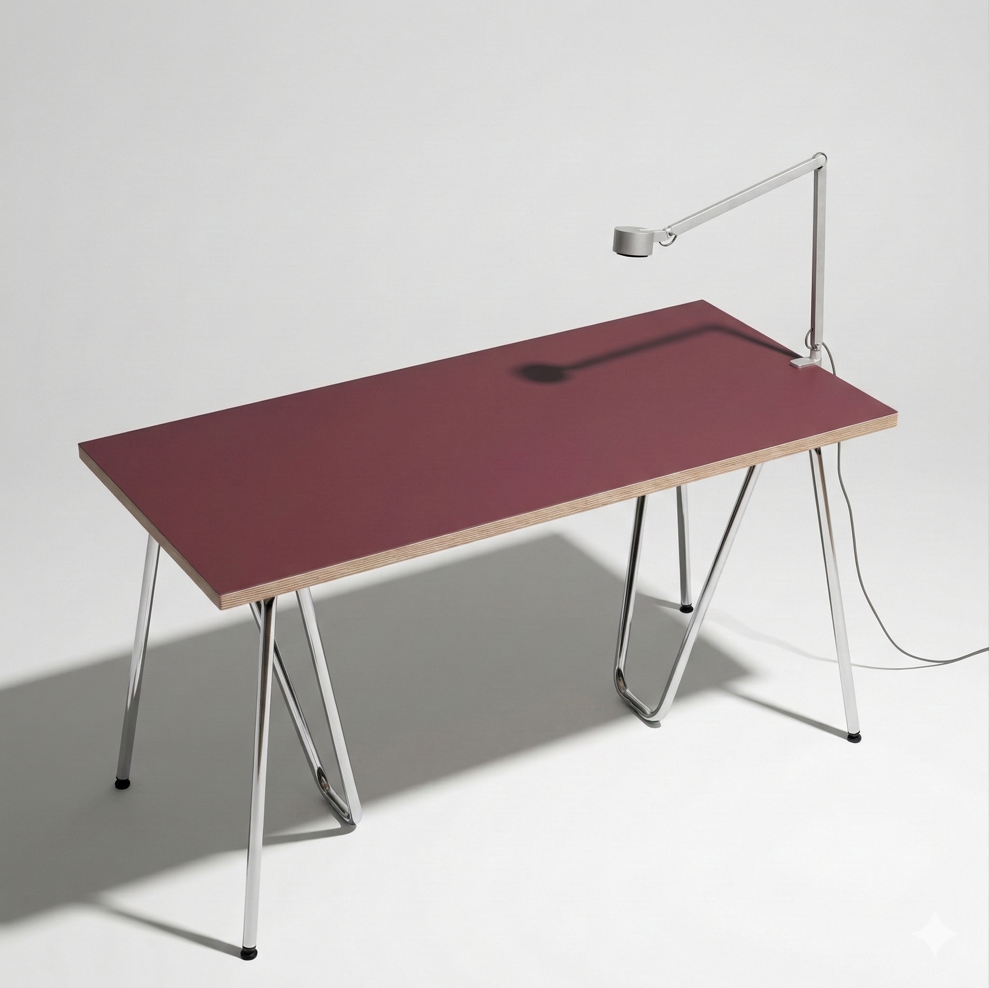 Tabletop linoleum Burgundy 140 cm — linoleum Modulor made to measure, color burgundy | Antifer