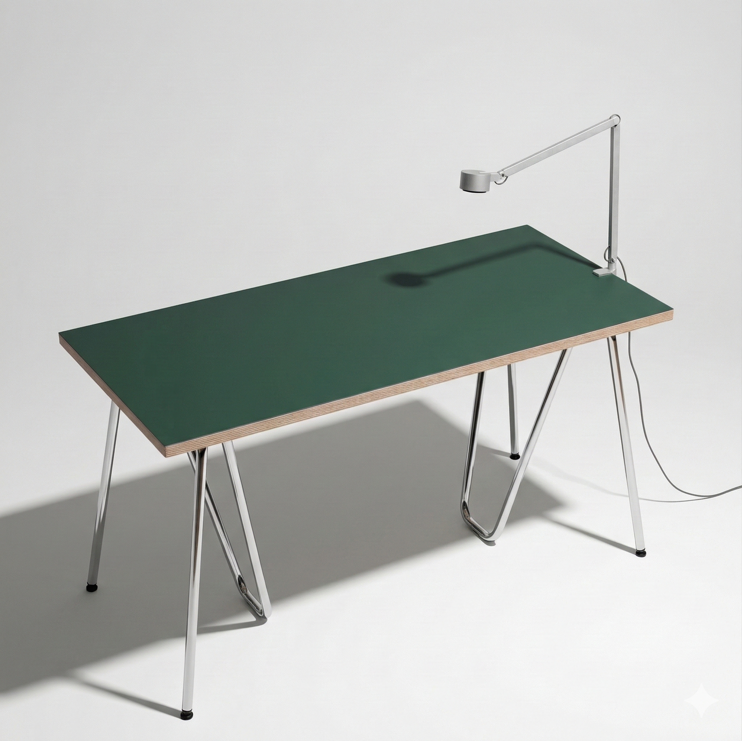 Tabletop linoleum Conifer 140 cm — linoleum Modulor made to measure, color forest green | Antifer
