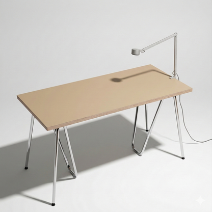 Tabletop linoleum Macadamia 140 cm — linoleum Modulor made to measure, color hazelnut | Antifer