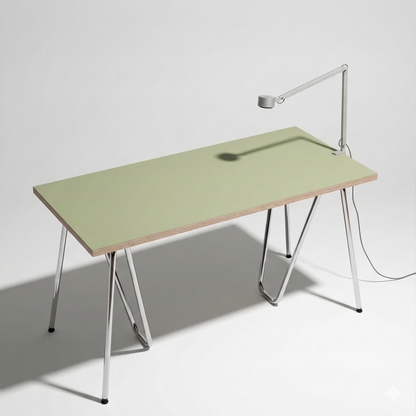 Tabletop linoleum Pistacchio 140 cm — linoleum Modulor made to measure, color pistachio green | Antifer