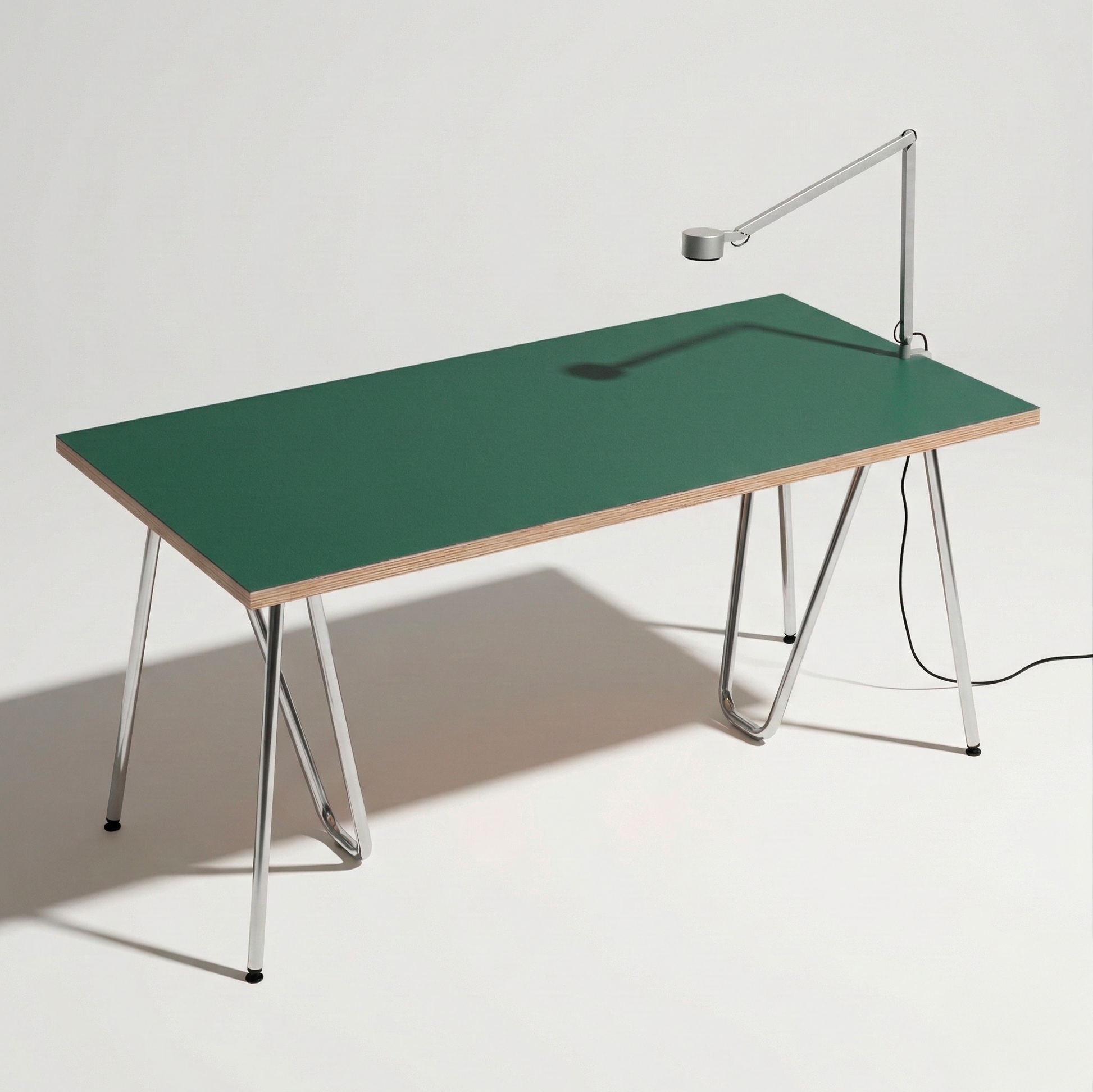 Table top linoleum olive colour - natural material | Antifer