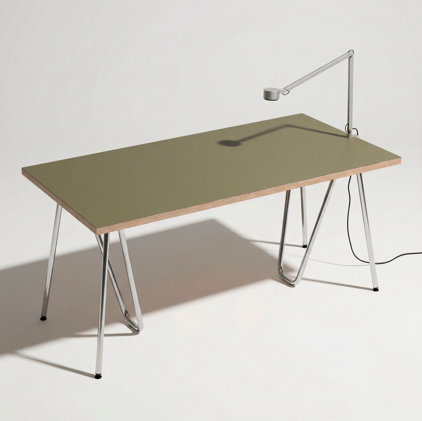 Table top linoleum ivory colour - subtle elegance | Antifer