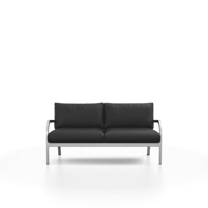 Sofa 2 places Navy Lounge Emeco, vue de face