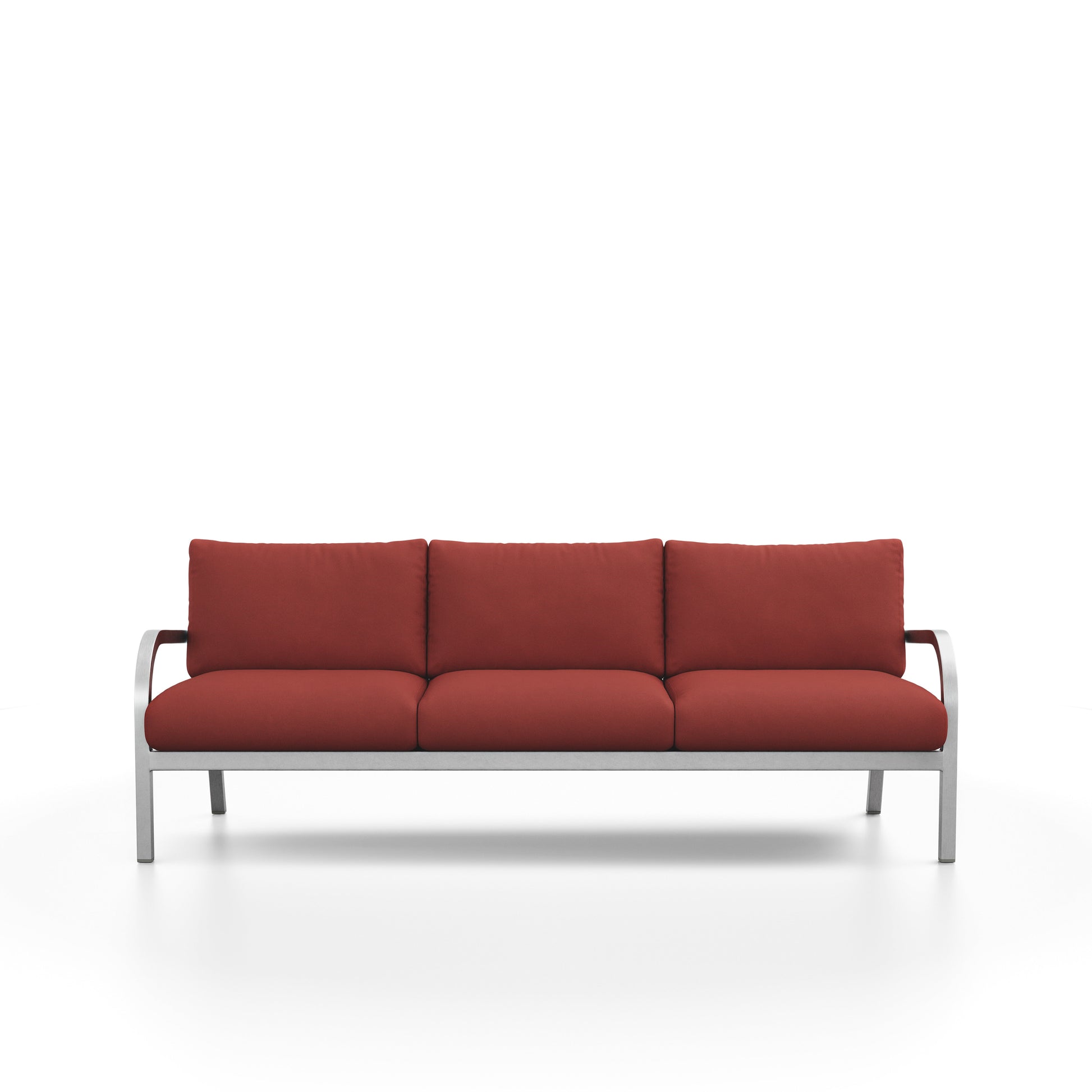 Sofa 3 places Navy Lounge Emeco, vue de face