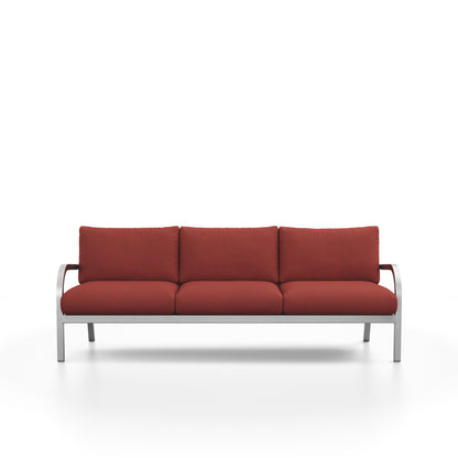 Sofa 3 places Navy Lounge Emeco, vue de face