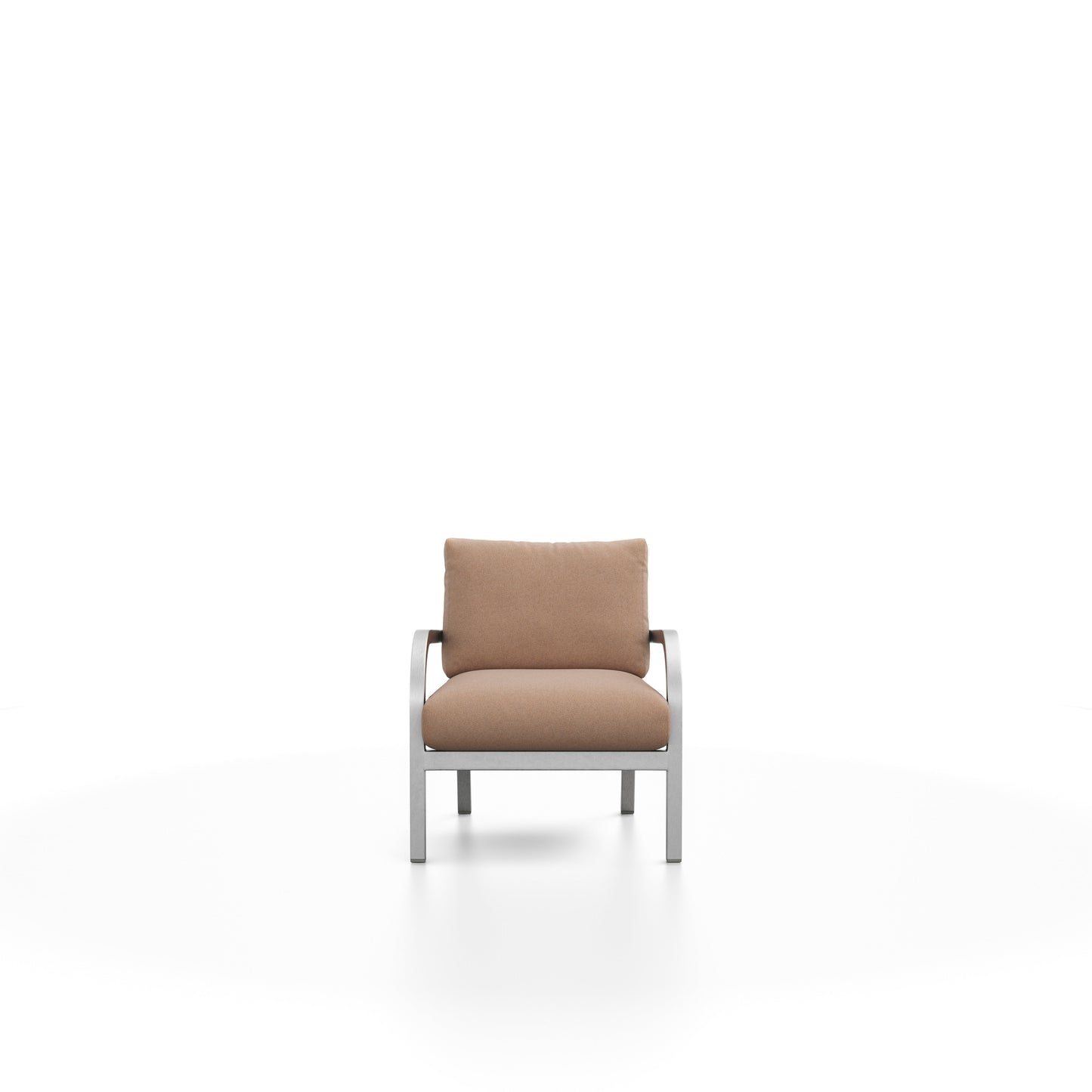 Fauteuil Navy Lounge Emeco, vue de face
