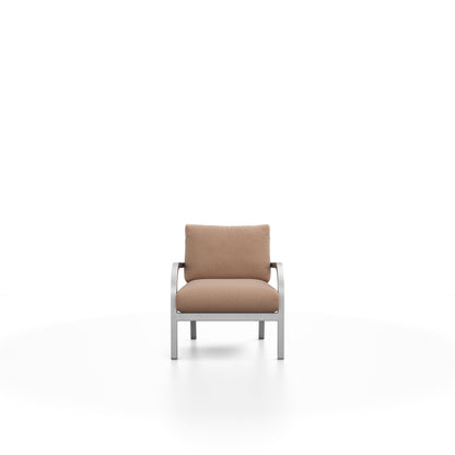 Fauteuil Navy Lounge Emeco, vue de face