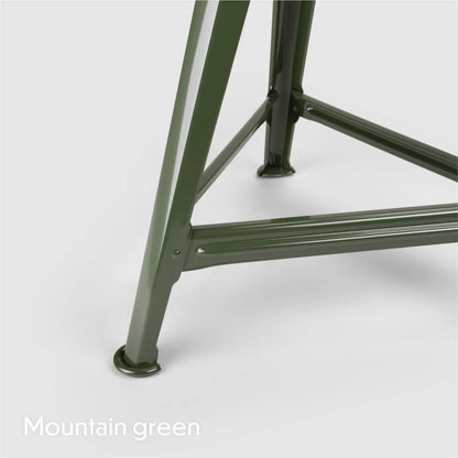 Stool Rowac Schemel 50 cm vue 2 — steel riveté wood — industrial | Antifer