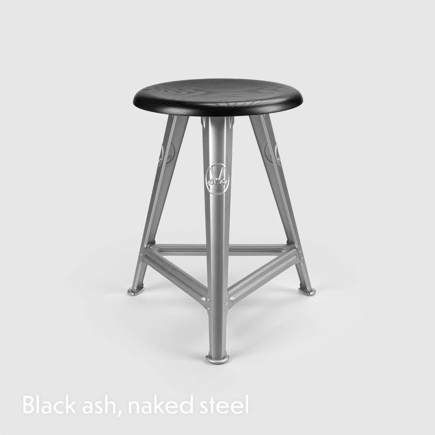 Stool Rowac Schemel 50 cm detail seat wood — industrial vintage | Antifer