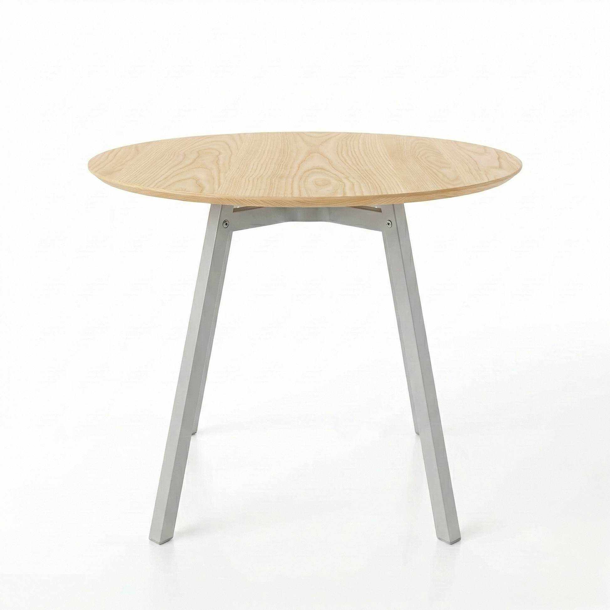 Table de café Su Emeco design Nendo. Plateau frêne & pieds en aluminium