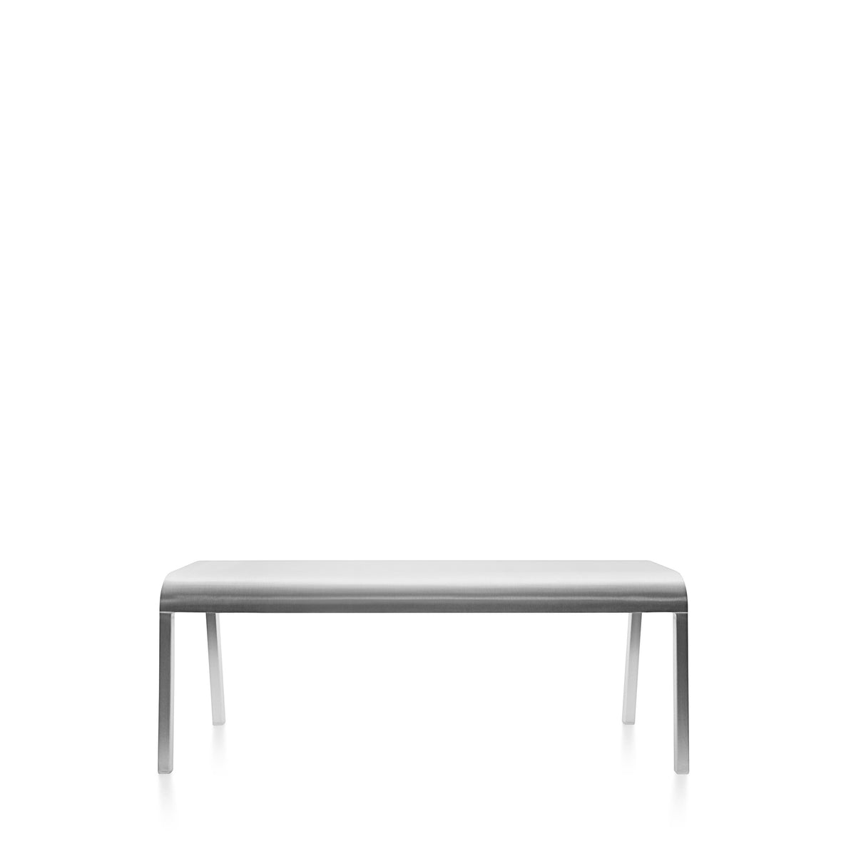 Emeco ZaZa bench 122 cm (48″), front view