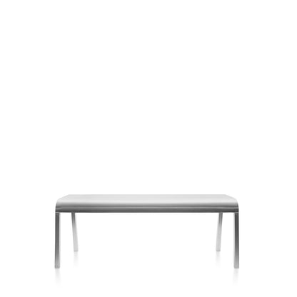 Emeco ZaZa bench 122 cm (48″), front view
