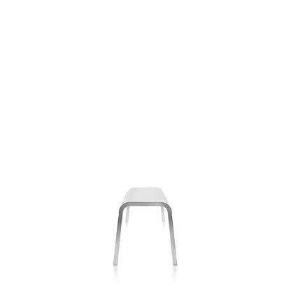 Emeco ZaZa bench 122 cm (48″), side view