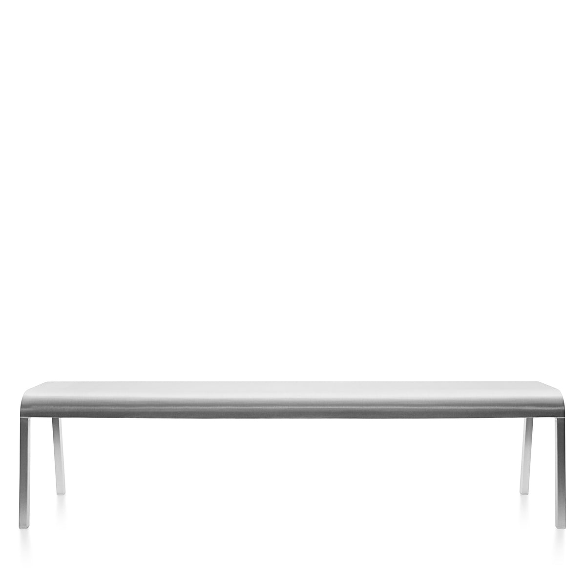 Emeco ZaZa bench 183 cm (72″), front view