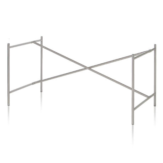 Leg of table steel E2 olive green front view — minimalist design | Antifer