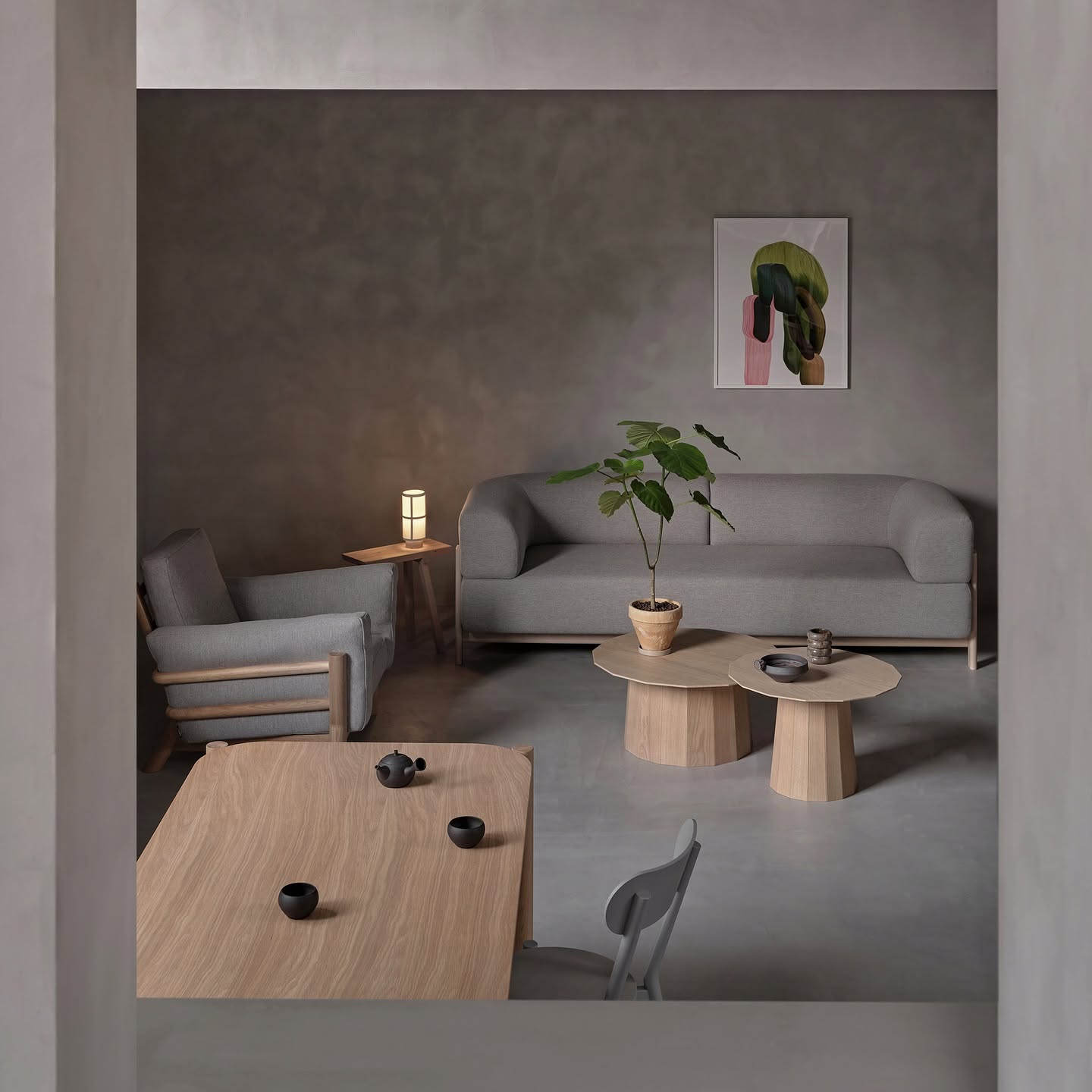 castor lobby sofa en situation — Karimoku New Standard