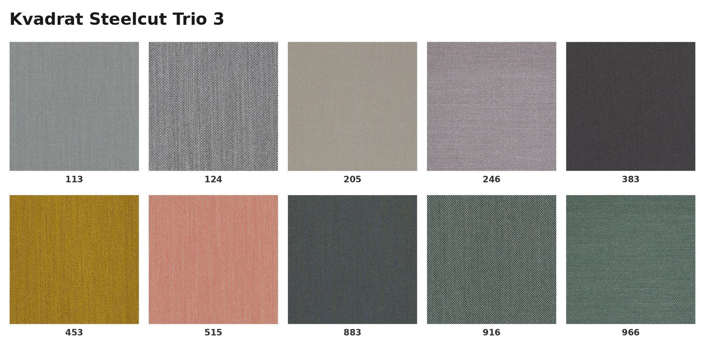 Nuancier Kvadrat Steelcut Trio 3