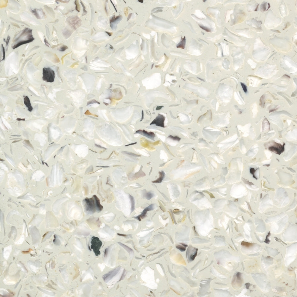 Plateau de Table Terrazzo Marin - Coquillages Recyclés Ostrea